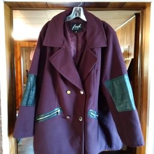 Fresh New York Purple Maroon Winter Jacket